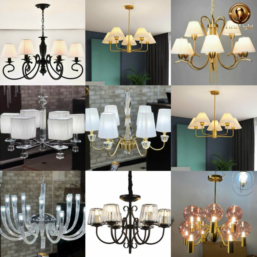 Đèn chùm hiện đại phòng khách LUXE - CHD03 trang trí decor phong cách mới tạo điểm nhấn không gian LUXE lGHT