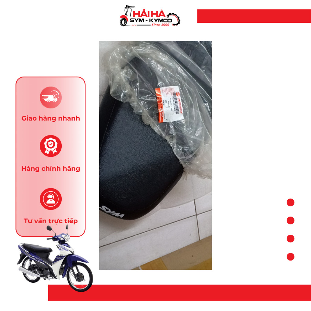 Yên xe Elegant 50cc mã SE1, SA5, SAF [Chính hãng SYM]