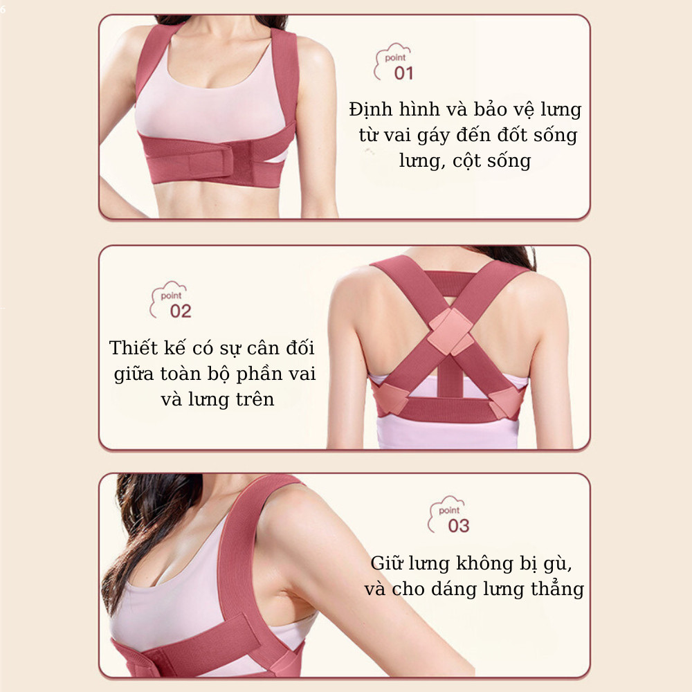 Đai Chống Gù Lưng Nam Nữ , Đai Nâng Ngực Nữ Có Nẹp Chỉnh Cột Sống, Đai Bảo Vệ Vòng 1