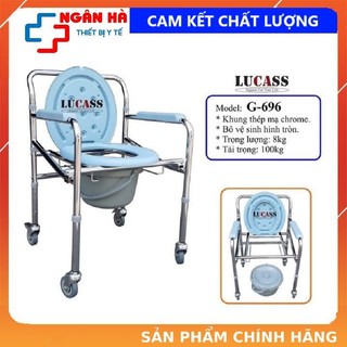 Bô vệ sinh dành cho người già, Ghế vệ sinh, cho người bệnh, gấp gọn cho người già người ốm Lucass G-696