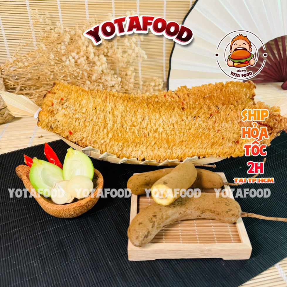 Khô Mực Cán Tẩm Gia Vị Nha Trang – 300gr | Đồ ăn vặt Yotafood