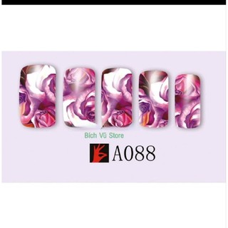 Decal Hoa nước dán móng mã A