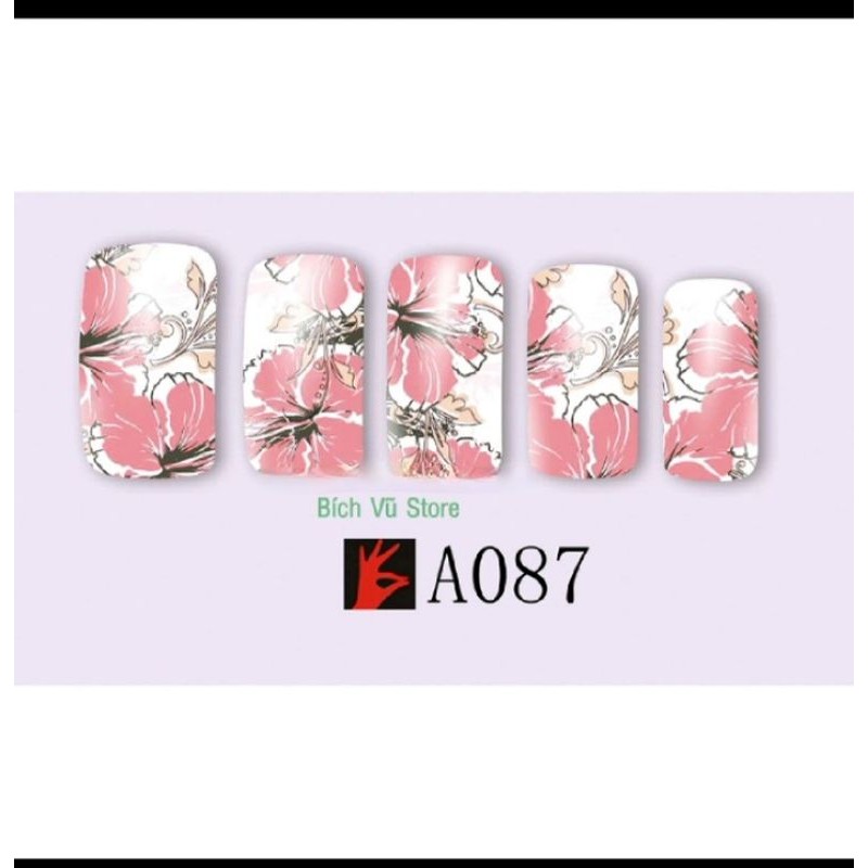 Decal Hoa nước dán móng mã A