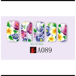 Decal Hoa nước dán móng mã A