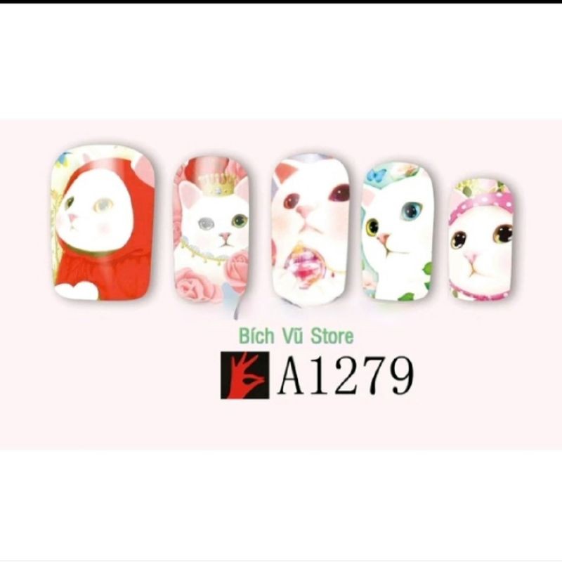 Decal nước dán móng mã A