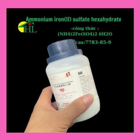 Hóa Chất: Ammonium iron(II) sulfate hexahydrate (NH4)2Fe(SO4)2 6H2O 500g  T.Quốc