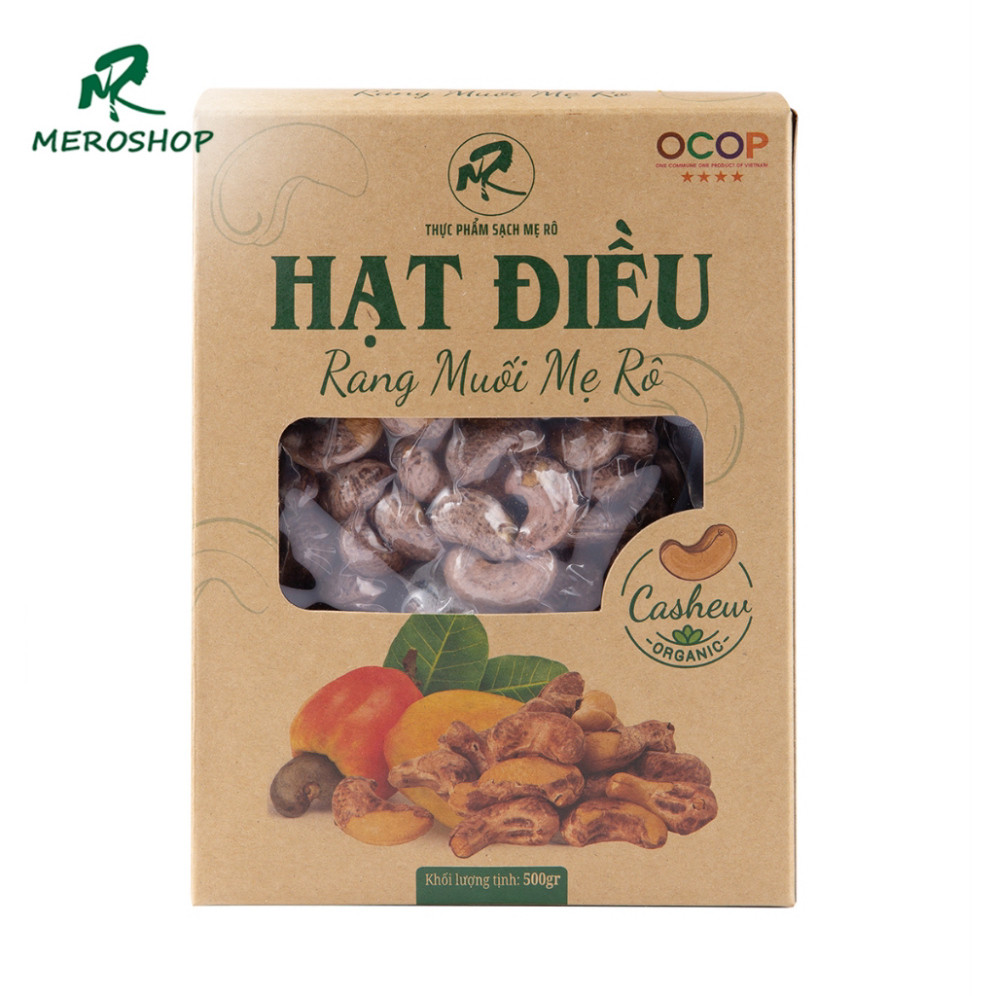 500GRAM HẠT ĐIỀU RANG MUỐI NGUYÊN LỤA SHOP MẸ RÔ