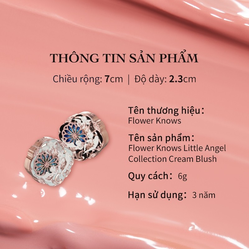 Má hồng Flower Knows dạng kem hình thiên thần nhỏ 6g | BigBuy360 - bigbuy360.vn