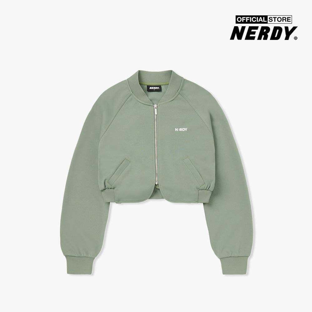 NERDY - Áo khoác bomber nữ tay dài Raglan PNES23KA45-33