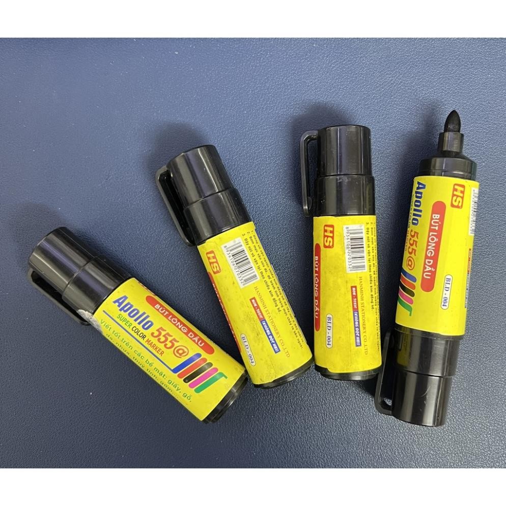 BÚT LÔNG DẦU LỚN | BÚT CHỐT LIVE STREAM | Bút mực chết Apollo 555 Có nắp cài tiện dụng