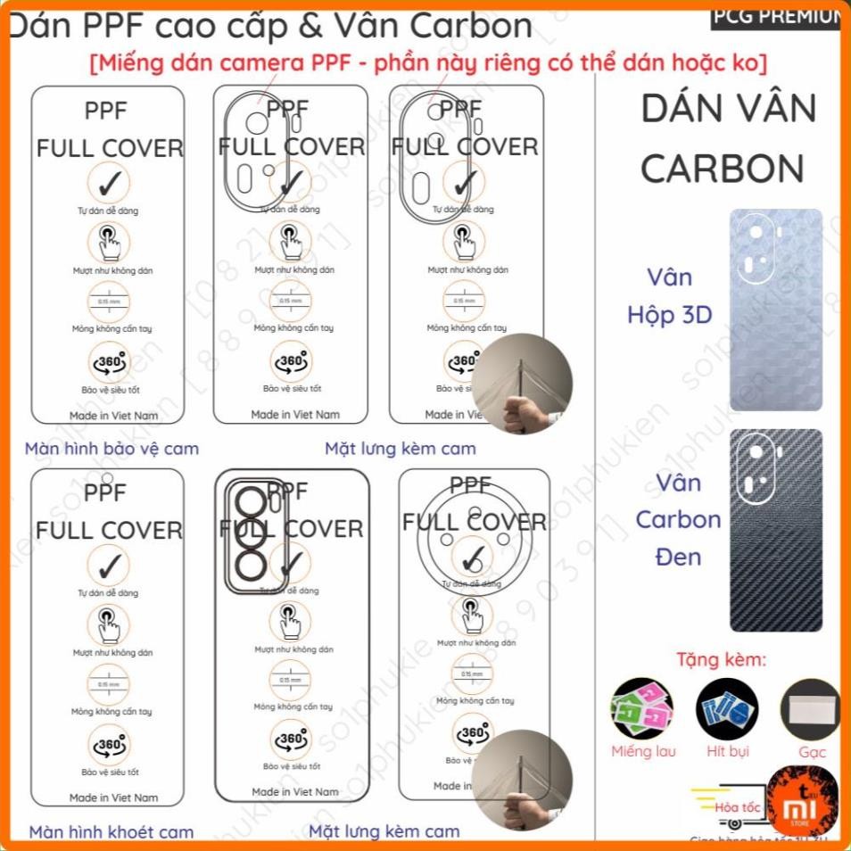 Dán PPF & Vân Carbon OPPO Reno12 5G (Reno 12 5G)/ Reno12 Pro 5G/ Reno12 F 5G/Reno 11 5G/ Reno 11 pro