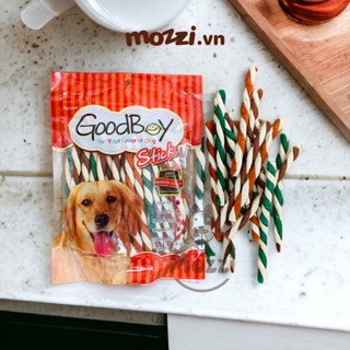 Snack cho chó Kẹo mút Que thịt xoắn sữa dê Love Me Goodboy Thái Lan