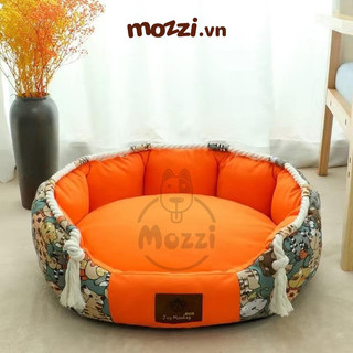 Nệm tròn mềm Joy Monkey cho chó mèo [Giao màu ngẫu nhiên]