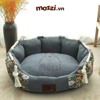 Nệm tròn mềm Joy Monkey cho chó mèo [Giao màu ngẫu nhiên]