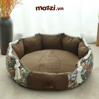 Nệm tròn mềm Joy Monkey cho chó mèo [Giao màu ngẫu nhiên]
