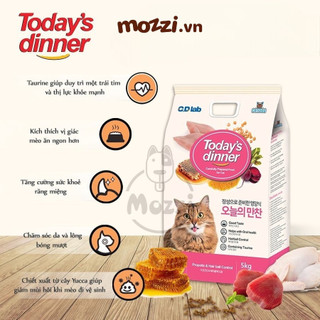 [Bịch 1kg] Today's Dinner Thức ăn Hạt cho mèo mọi lứa tuổi