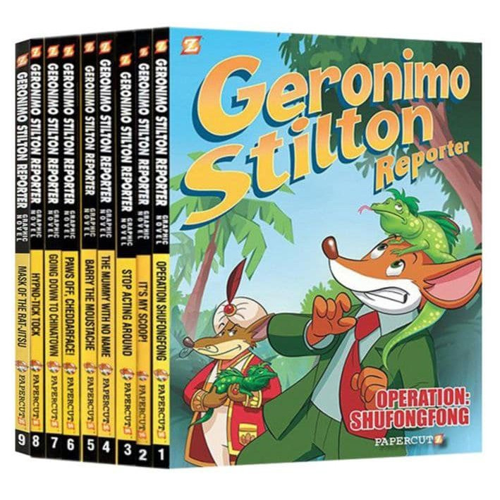 Bản nhập 9q - Geronimo Stilton Reporter - Hardcover(Kiến thức giáo dục)