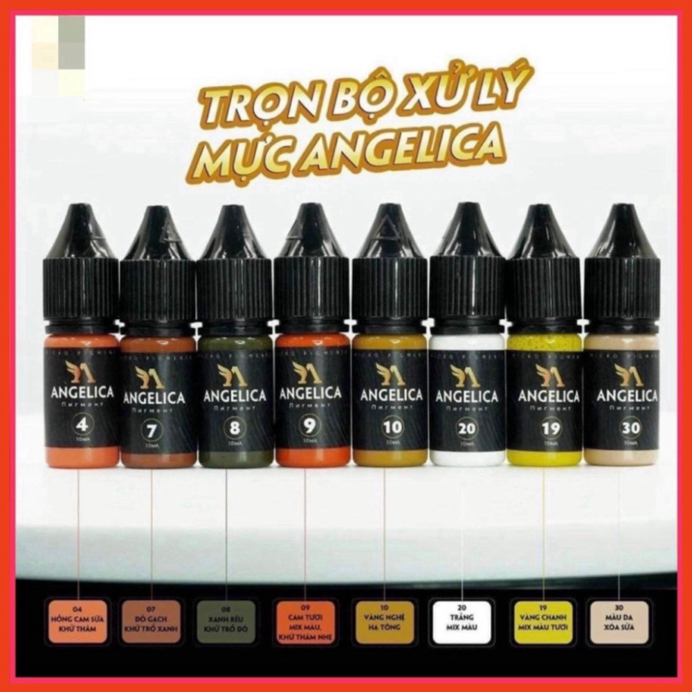 Mực xử lý Angelica Tem đen 10 ML | Chính Hãng