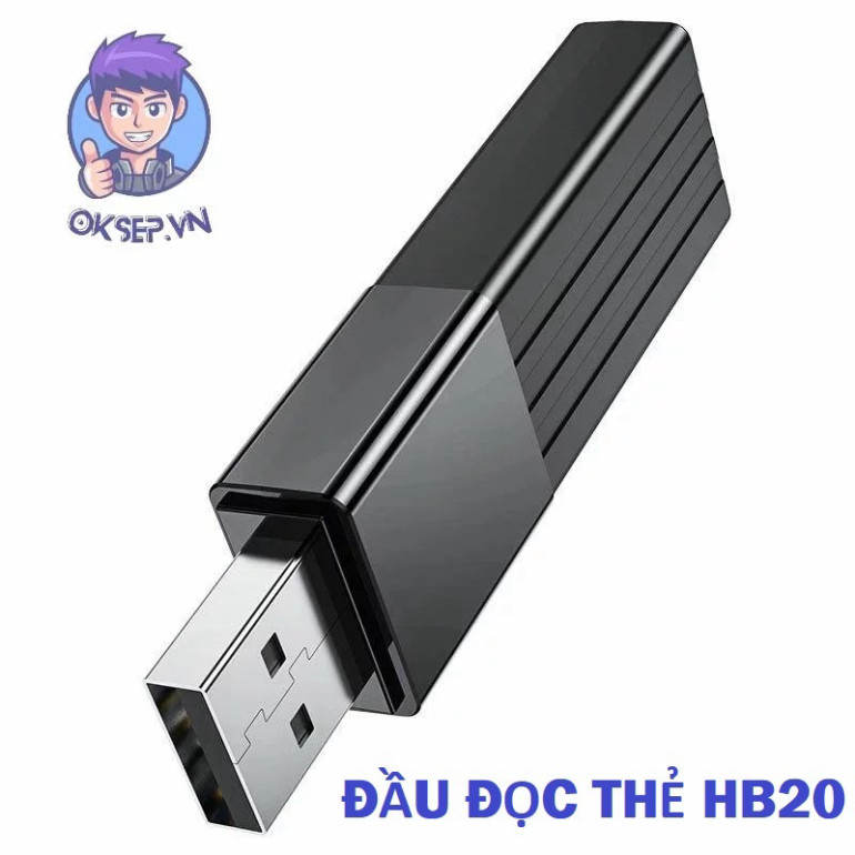Đầu Đọc Thẻ Nhớ SD – Đầu Đọc Thẻ CF- Đọc Thẻ Nhớ Đa năng CF Hoco HB20 3.0 Chính hãng tại OKSEP