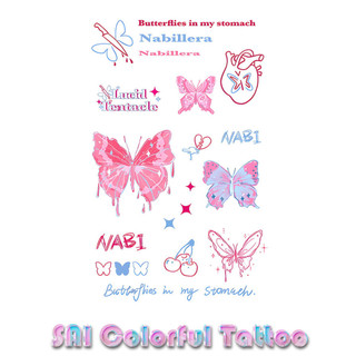 Miếng dán hình xăm tạm thời SAI COLORFUL TATTOO 18CM×11CM chống thấm nước 194