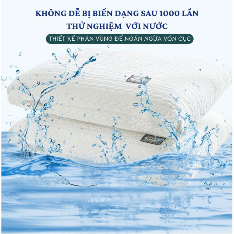 Ruột Gối Đầu Kagami Cao Cấp Chất Liệu Sợi Polyester Bông Lụa Chống Xẹp Lún