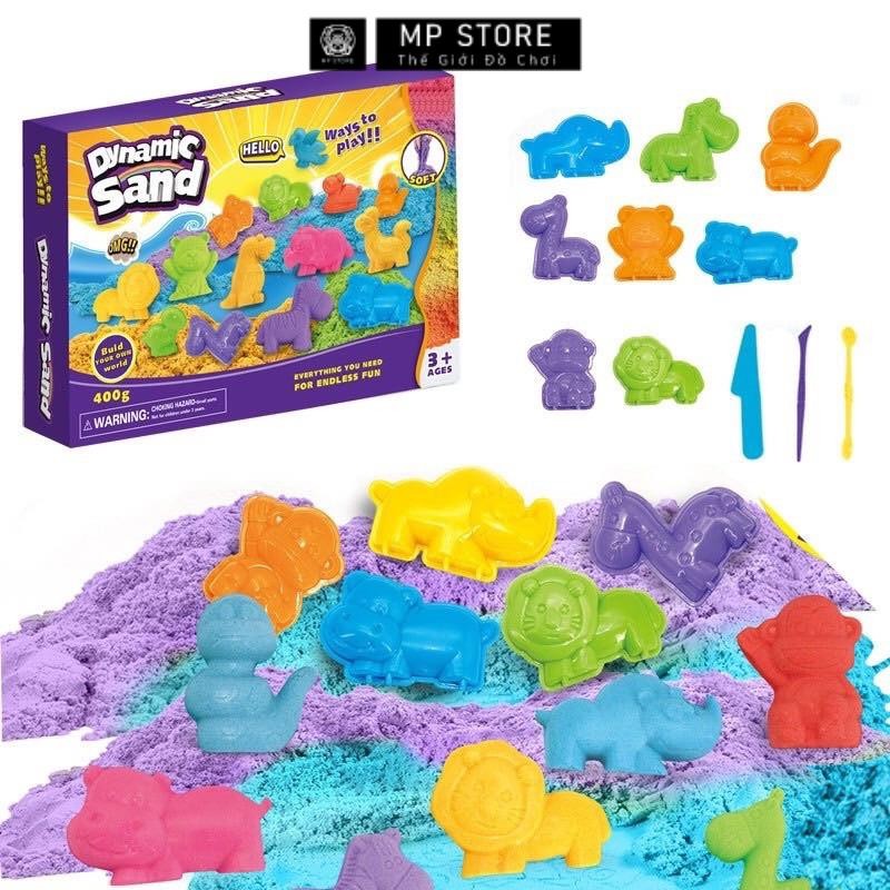 Đồ chơi cát động lực vi sinh kèm khuôn, Cát nặn sinh học phát triển trí tuệ an toàn cho bé MP Store