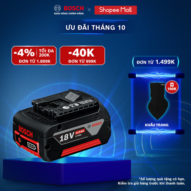 Pin Bosch Li-Ion 18V