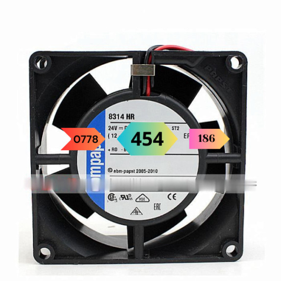 8314 HP, 3314, 3312 8 9Cm 24V Quạt Biến Tần