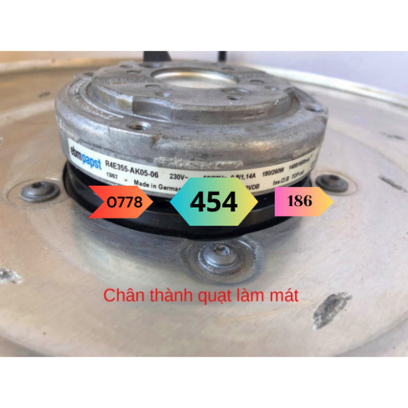 Quạt Ebmpapst R4E355-AK05-06 230V Quạt