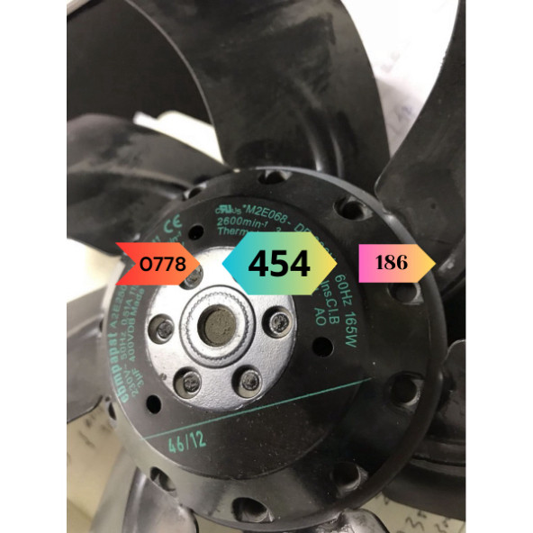 Quạt tản nhiệt A2E250-AM06-01, A2E250-AL06-11, A2E250-AR35-05, A2E250-AE65-57