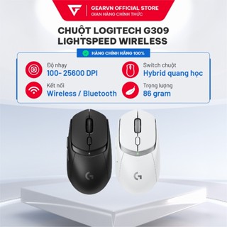 Chuột Logitech G309 Lightspeed Wireless Bluetooth Đen/ Trắng