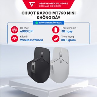 Chuột Rapoo MT760 Mini Không Dây Đen/ Xám trắng