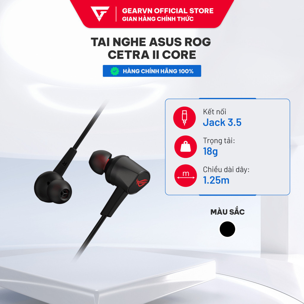 Tai nghe Asus ROG Cetra II Core