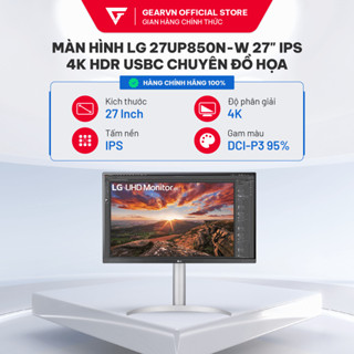 Màn hình LG 27UP850K-W 27" IPS 4K HDR USBC Chuyên Đồ họa