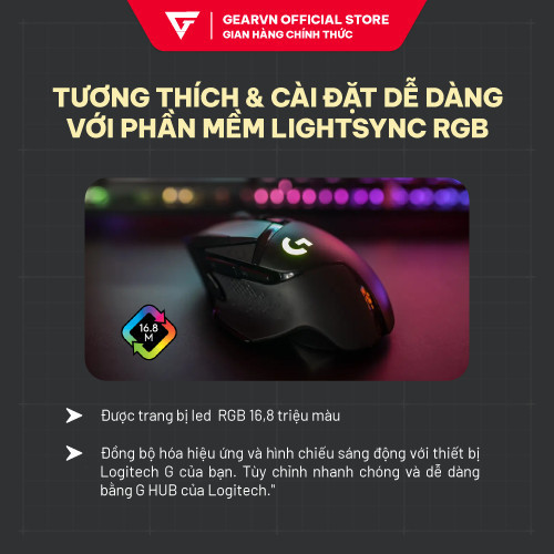 Chuột Gaming LOGITECH G502 Hero (RGB/25000dpi/11nút) Chính Hãng Giá Rẻ BH 24 tháng | BigBuy360 - bigbuy360.vn