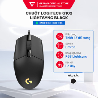 Chuột Gaming LOGITECH G102 Gen 2 LightSync RGB - Tuỳ Chỉnh Phần Mềm G HUB - BH 24 tháng