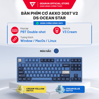 Bàn phím cơ AKKO 3087 v2 DS Ocean Star