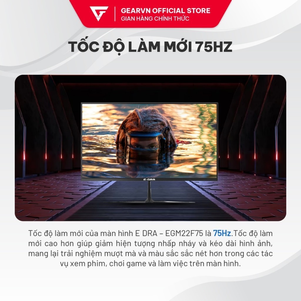 Màn hình phổ thông viền mỏng E-DRA EGM22F100H 22 inch IPS 100Hz Bảo hành 24 tháng | BigBuy360 - bigbuy360.vn