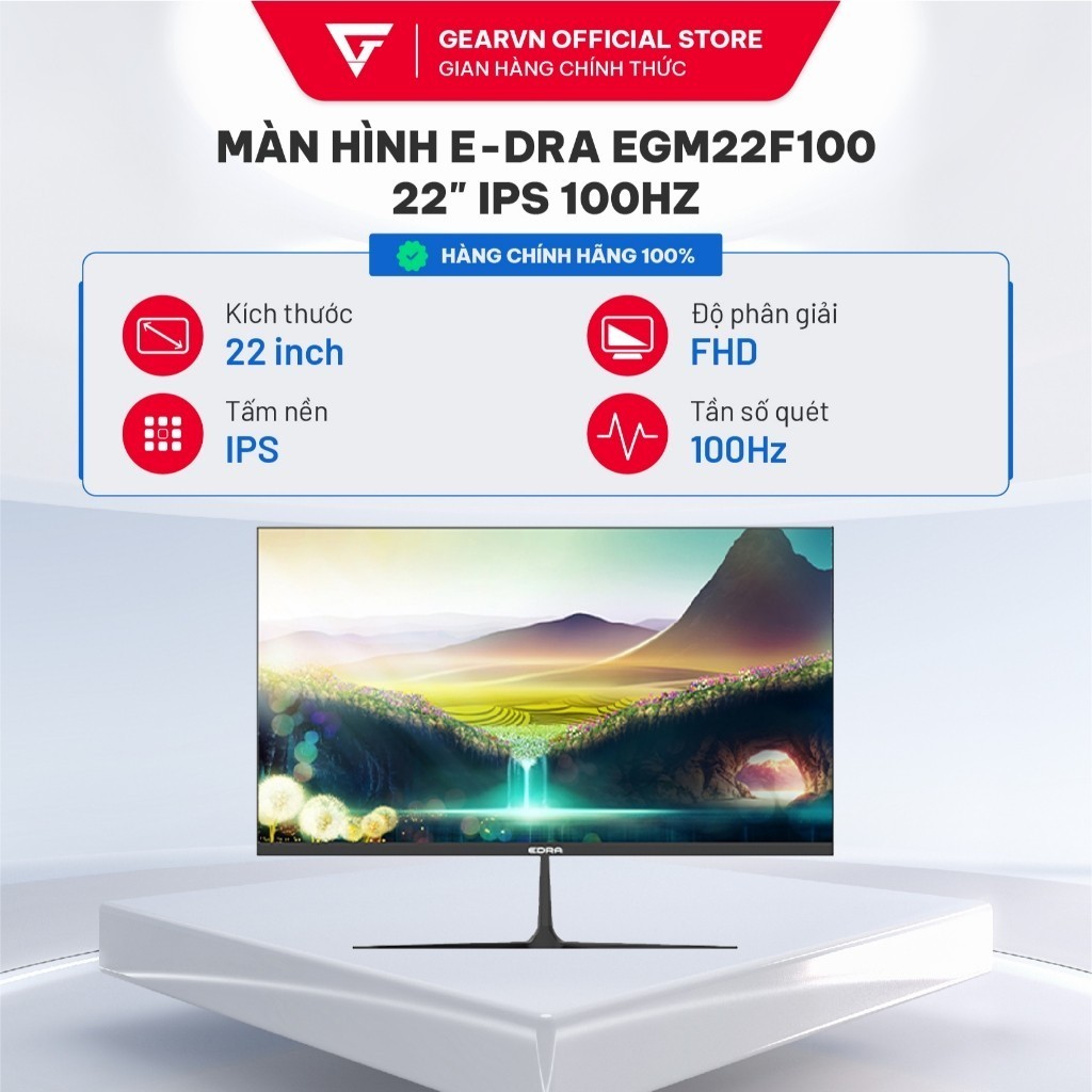 Màn hình phổ thông viền mỏng E-DRA EGM22F100H 22 inch IPS 100Hz Bảo hành 24 tháng | BigBuy360 - bigbuy360.vn