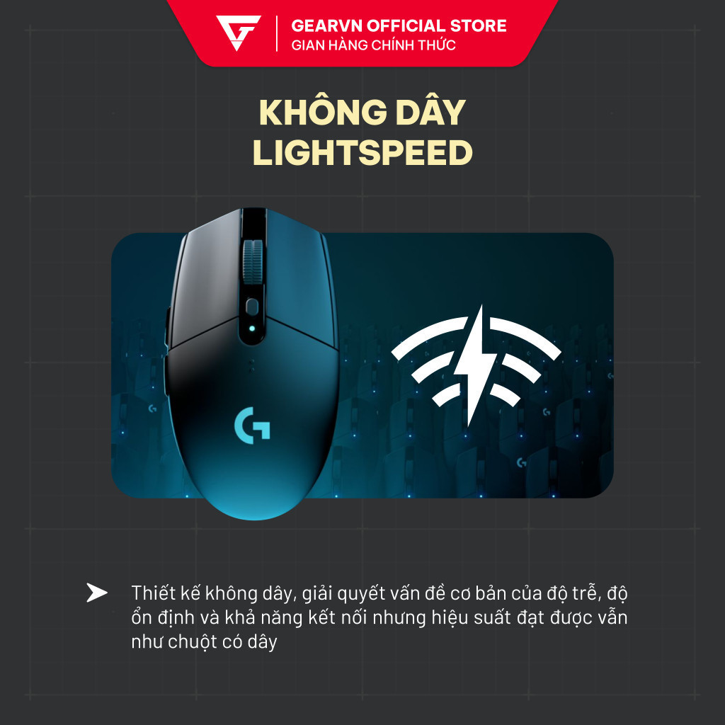 Chuột Không Dây LOGITECH G304 - 12000 DPI - Pin 250 Giờ - LightSpeed - Chính Hãng Giá Rẻ | BigBuy360 - bigbuy360.vn