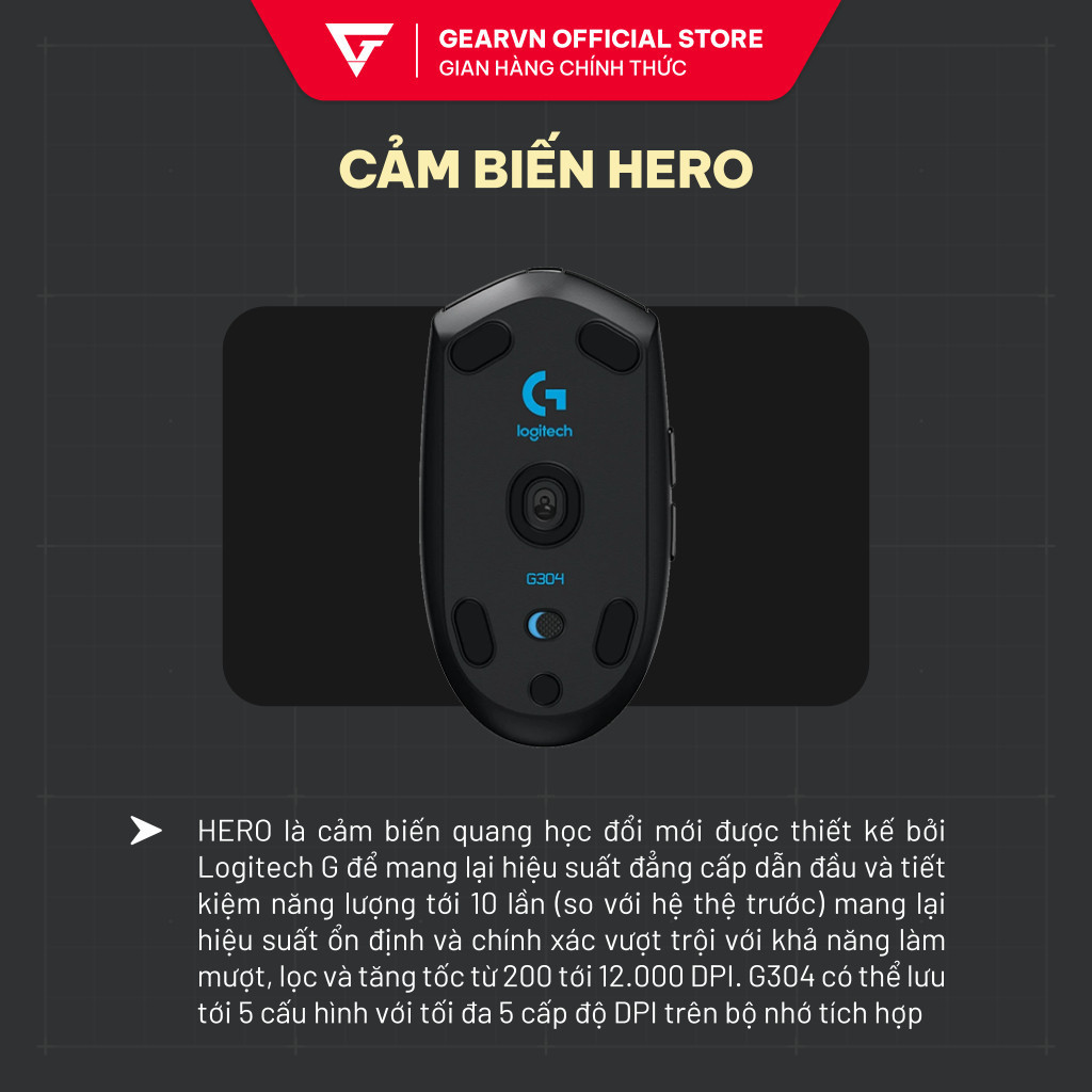 Chuột Không Dây LOGITECH G304 - 12000 DPI - Pin 250 Giờ - LightSpeed - Chính Hãng Giá Rẻ | BigBuy360 - bigbuy360.vn