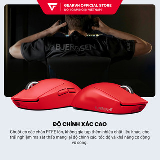 Chuột Logitech G Pro X Superlight Wireless Red/ Black/ White