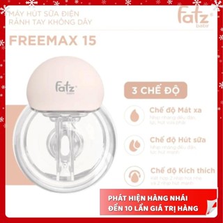 Bh 2 năm - Máy Hút Sữa điện Rảnh Tay Và Không Dây FatzBaby Freemax 15 - Fatz FB1215SD