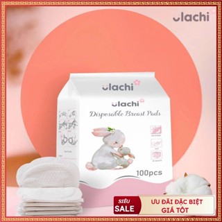 Miếng lót thấm sữa Ulachi 100 miếng với tấm dán cao cấp