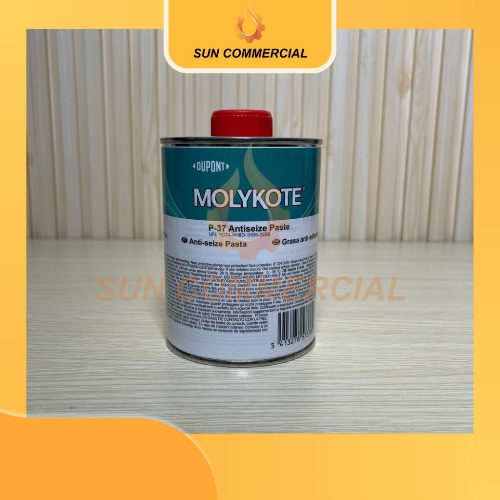 Molykote P-37 Antiseize Paste, 500g/hộp, Mỡ bôi trơn chịu nhiệt