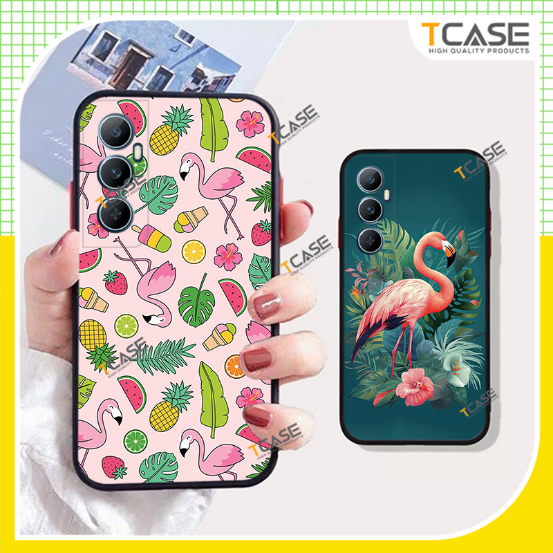 Ốp lưng Realme C65, Realme C65s in hình Hồng hạc - Tcase