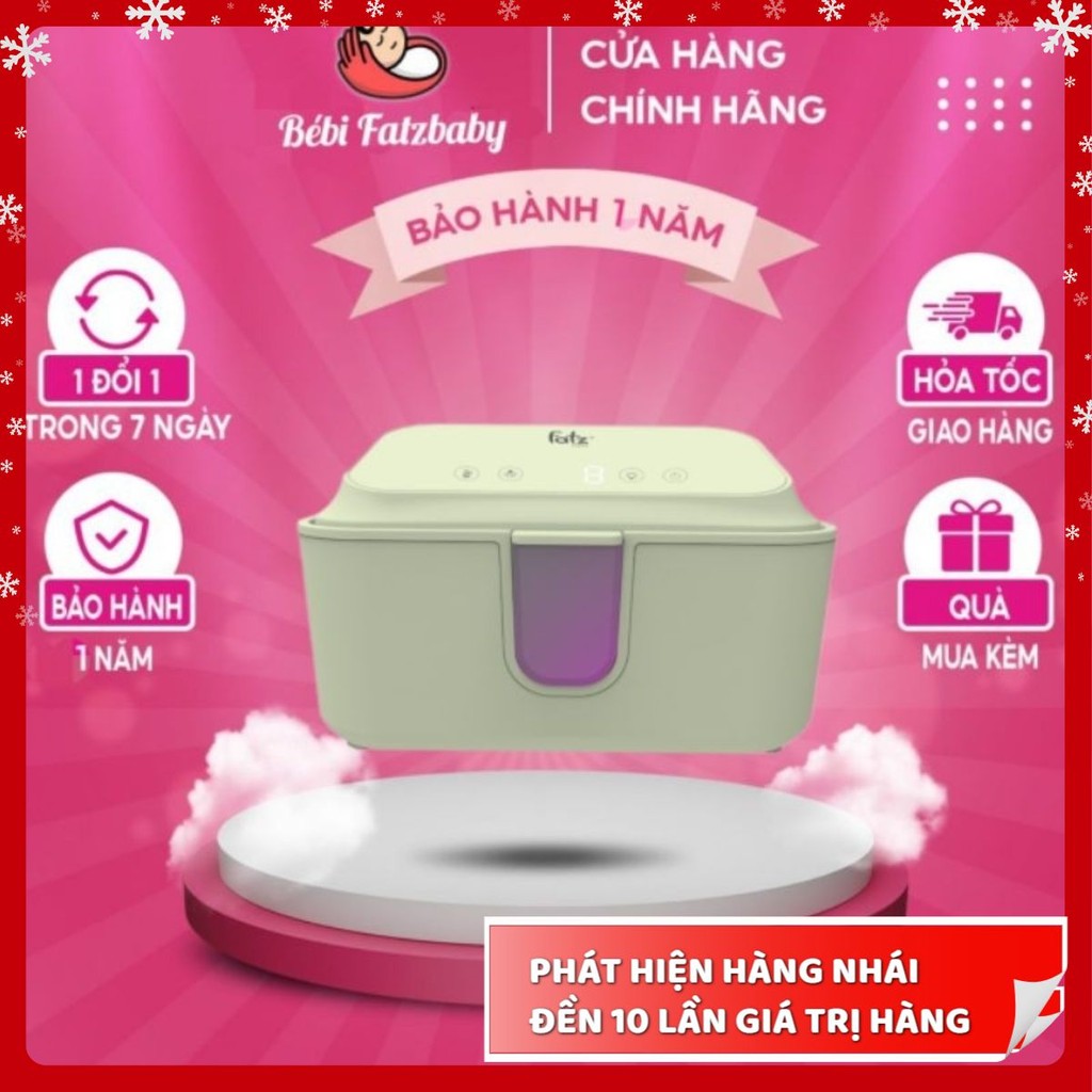 Máy ủ ấm và tiệt trùng UVC-LED khăn giấy ướt Fatzbaby Warm 5 - FB7300MX - bảo hành 1 năm
