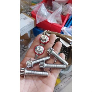  Combo 2 ốc 10li40 Salaya gắn chân phuộc Sirius ốc treo pô Ex2010 tặng long đền đỏ 