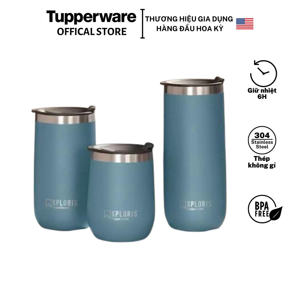Bình/Ly giữ nhiệt Tupperware XPLORIS 230ml/350ml/470ml