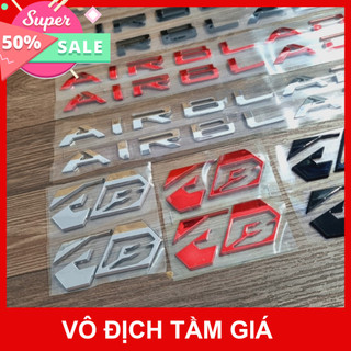 Hcm Bộ Tem Chữ Air Blade Kèm Logo Nổi Ab Dán Xe Đời 2020 Đến 2024 Chất Liệu Nhựa Cứng Mạ Crom Bóng Zin